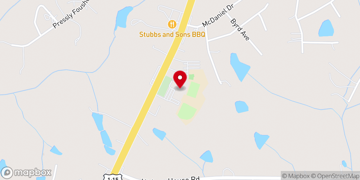 Map showing location of Grace Chapel Church