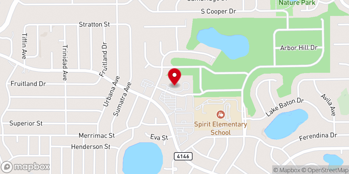 Map showing location of Mark a Sutton Ministries