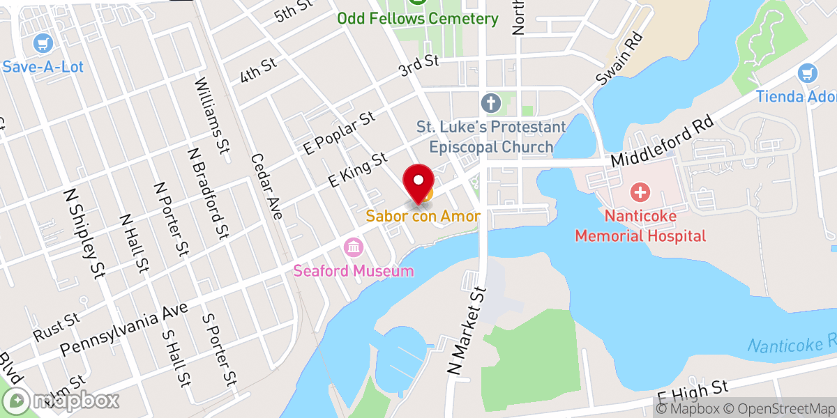 Map showing location of Calvary United Methodist Church