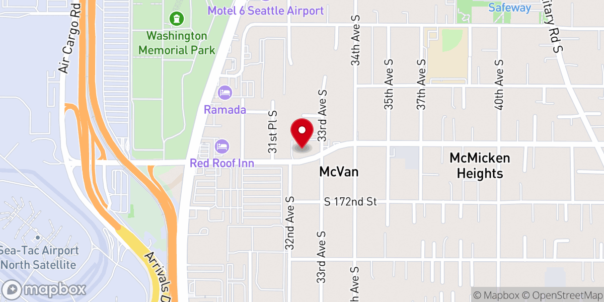 Map showing location of Beautiful Savior Lutheran Church & School