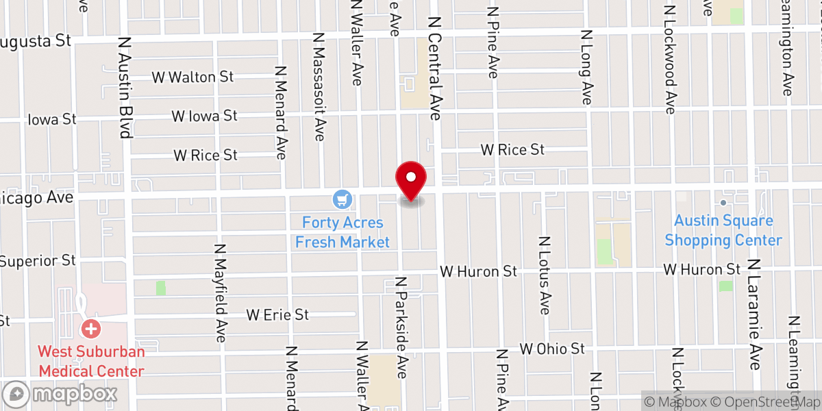 Map showing location of Greater First Baptist MB Church