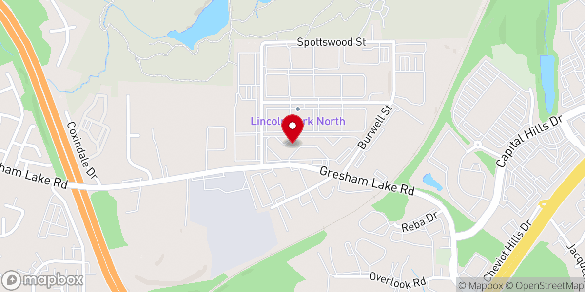 Map showing location of Deeper Life Bible Church Raleigh NC