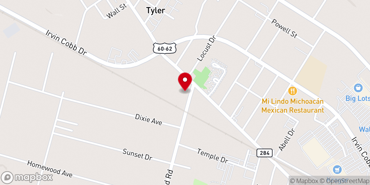 Map showing location of New Beginnings Apostolic Church