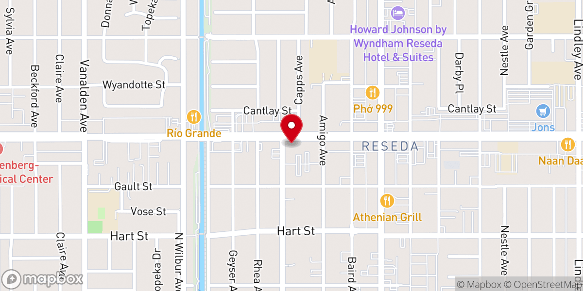 Map showing location of The Bridge Bible Fellowship