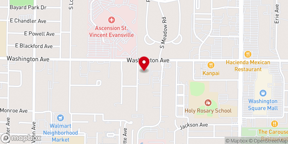 Map showing location of Washington Avenue Church of Christ