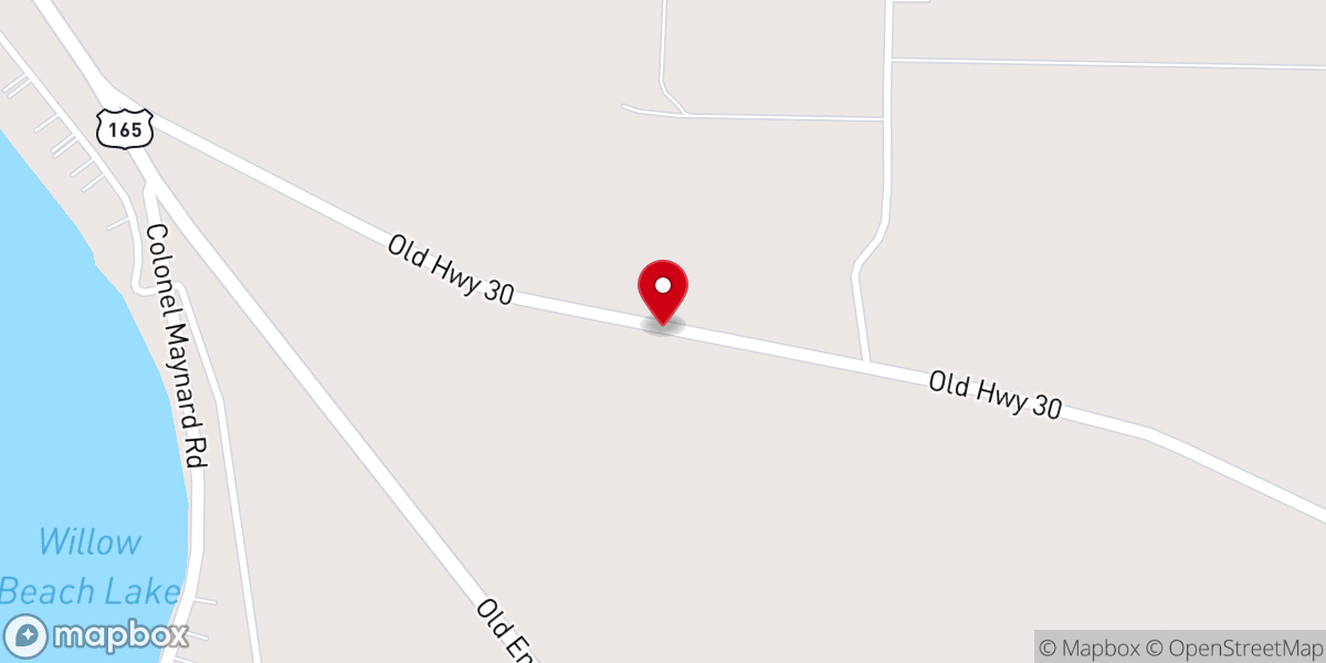 Map showing location of Bailey Church
