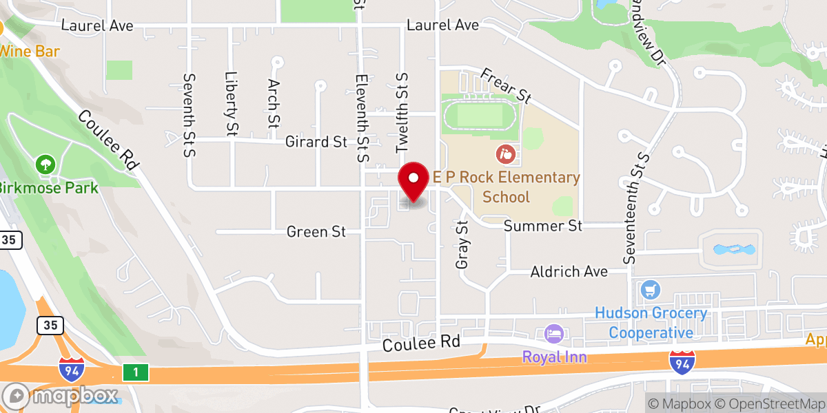Map showing location of Mt Zion Lutheran Church