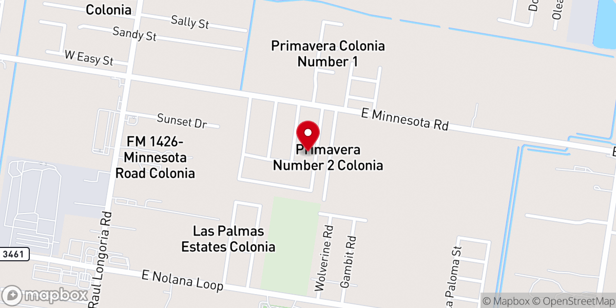 Map showing location of Hisfootsteps Foundation