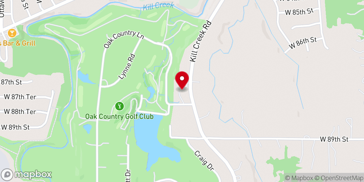 Map showing location of De Soto United Methodist Church