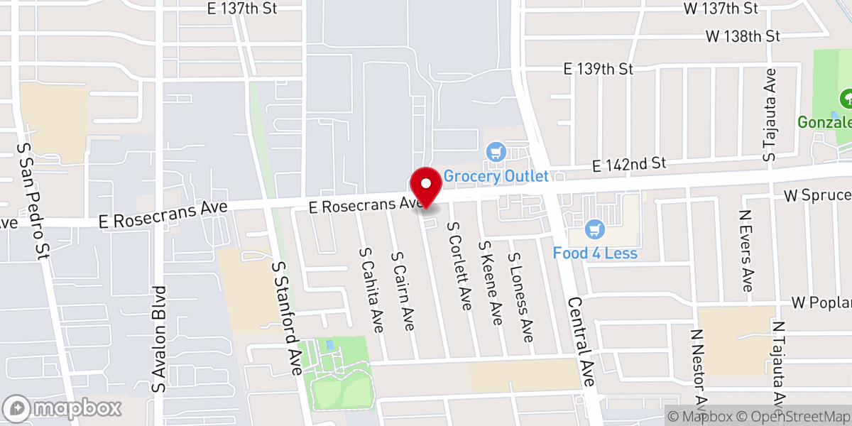 Map showing location of Holy Chapel Missionary Baptist Church