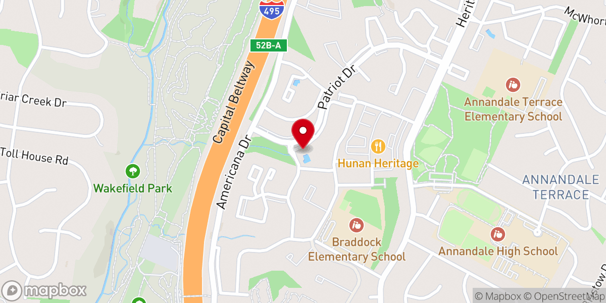 Map showing location of Vistas of Annandale