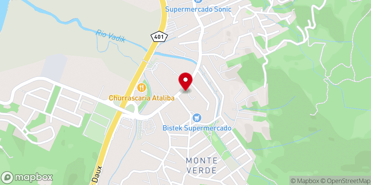 Map showing location of Paróquia São Francisco Xavier