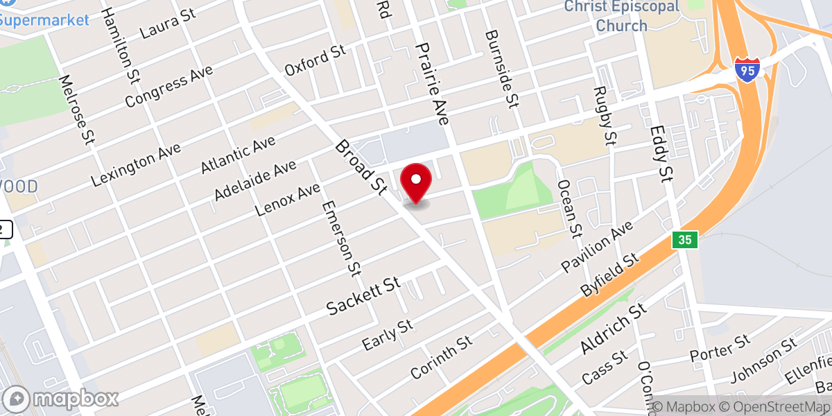 Map showing location of Iglesia Pentecostal Vision Evangelica