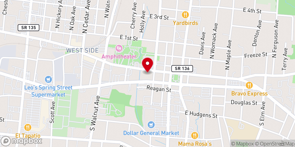 Map showing location of Wesley Chapel