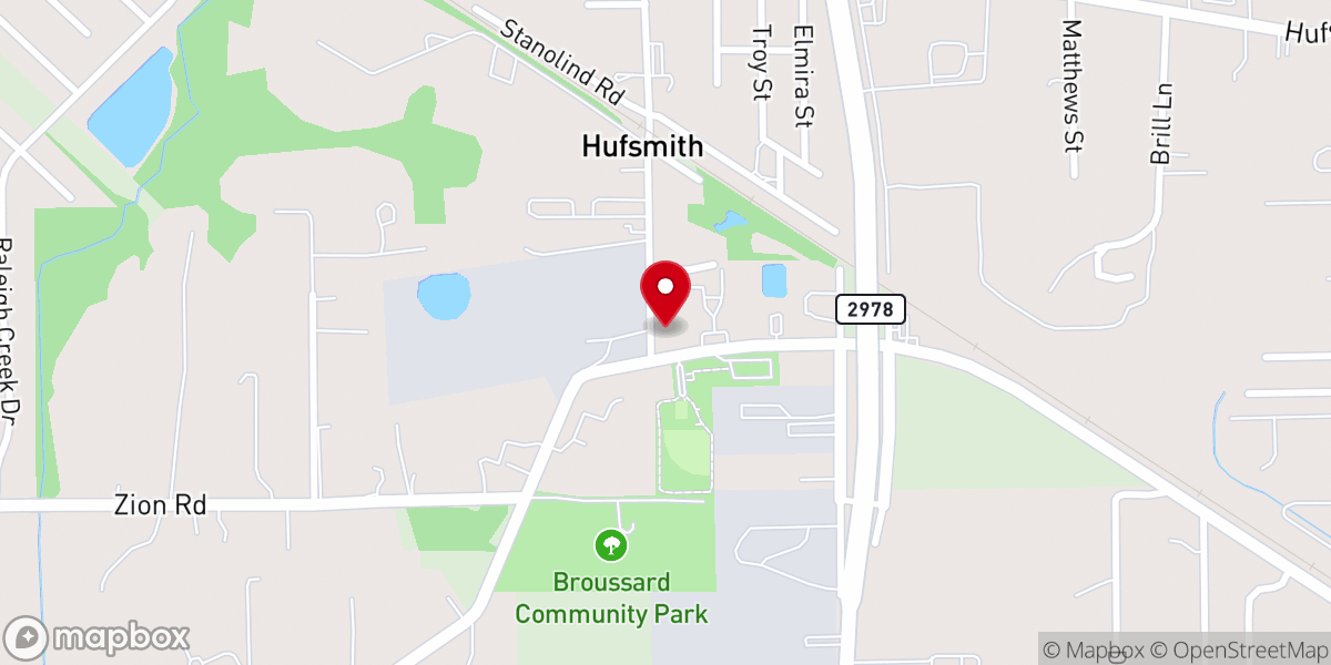 Map showing location of Salem United Methodist Church