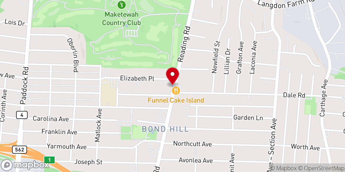 Map showing location of Tryed Stone Missionary Baptist Church