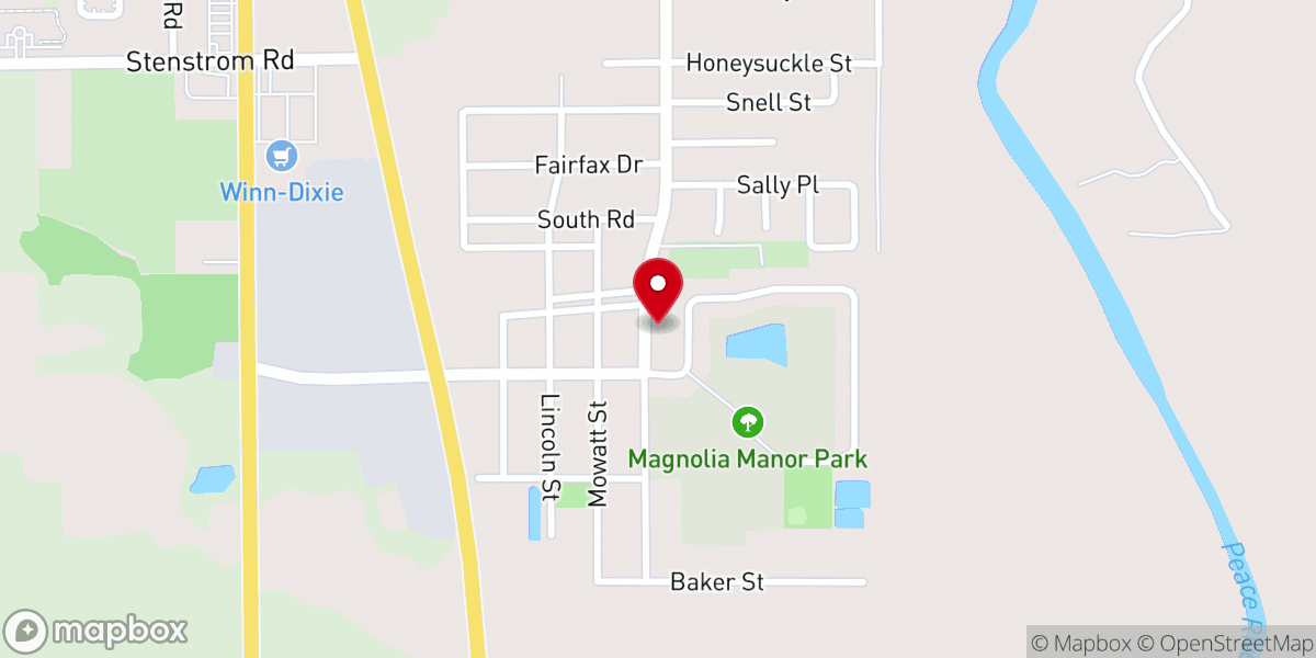 Map showing location of FIRST HAITIAN CHURCH BETHEL OF WAUCHULA INC.