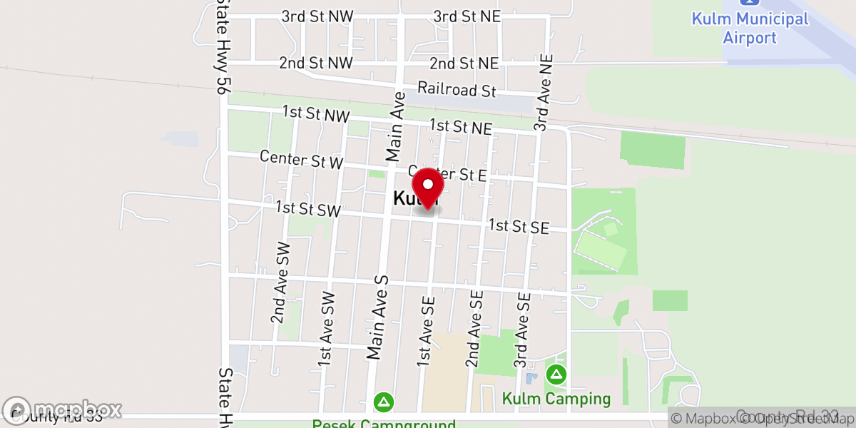 Map showing location of Congregational Church
