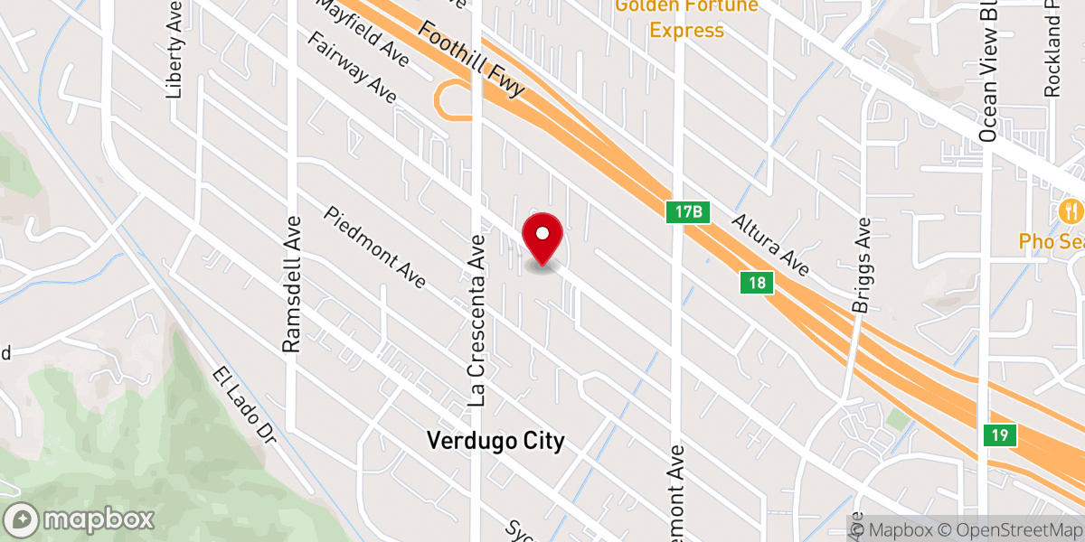 Map showing location of Antioch Presbyterian Church