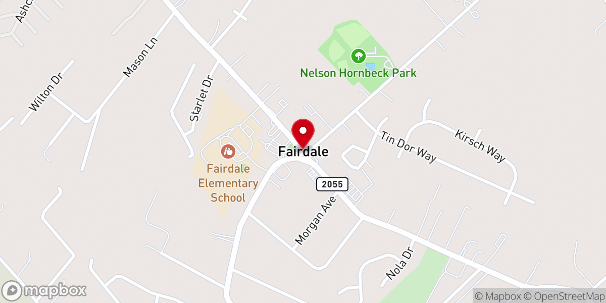 Map showing location of Kentucky Harvest