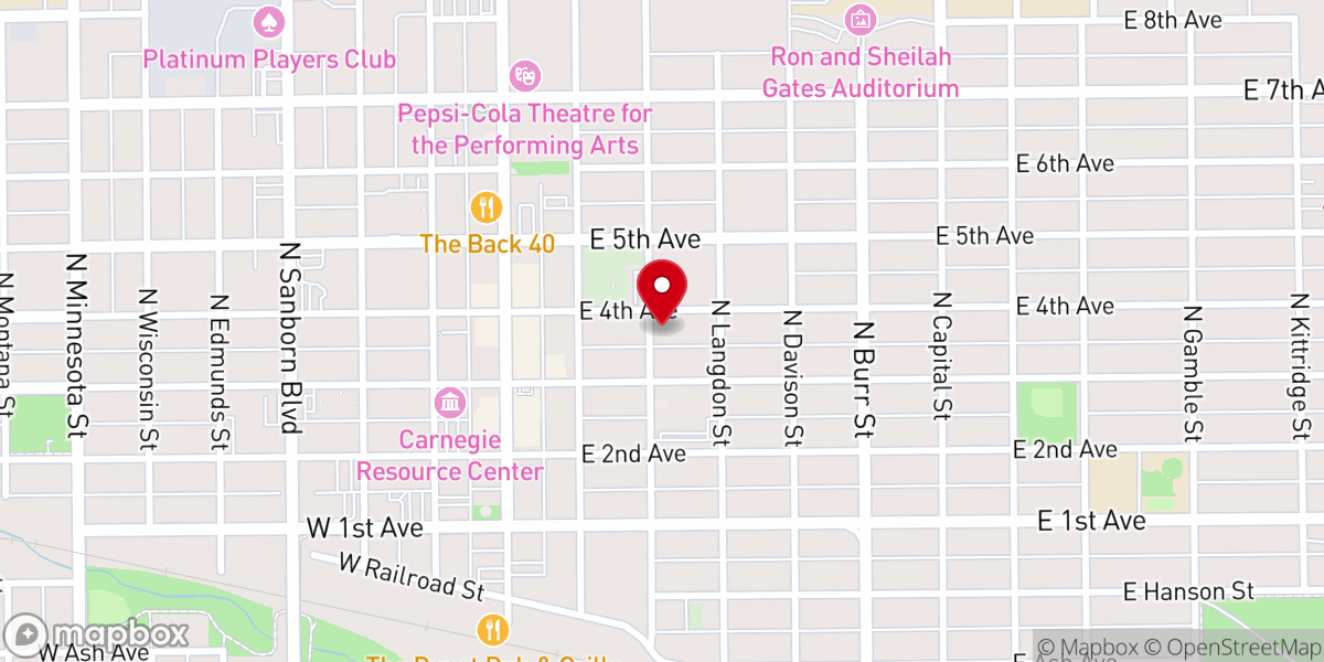 Map showing location of Congregational Church UCC