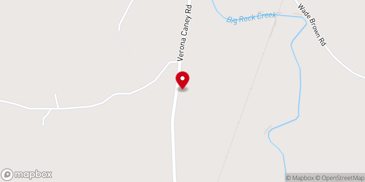Map showing location of Lakeview Baptist Church