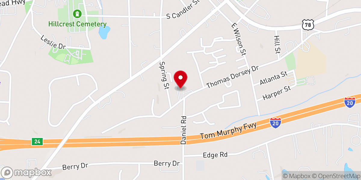 Map showing location of First Pentecostal Church