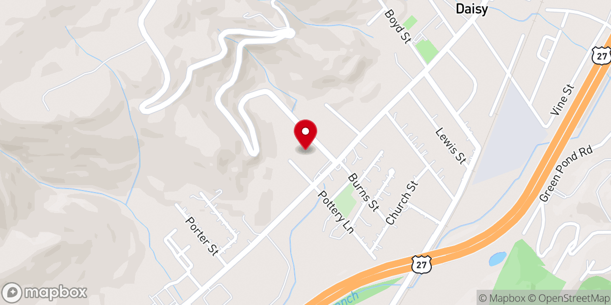 Map showing location of Church of God