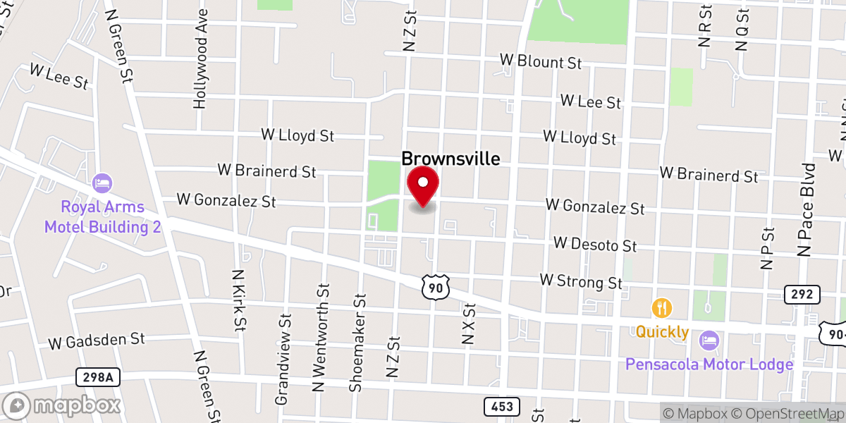 Map showing location of Good Hope African Methodist Episcopal Church