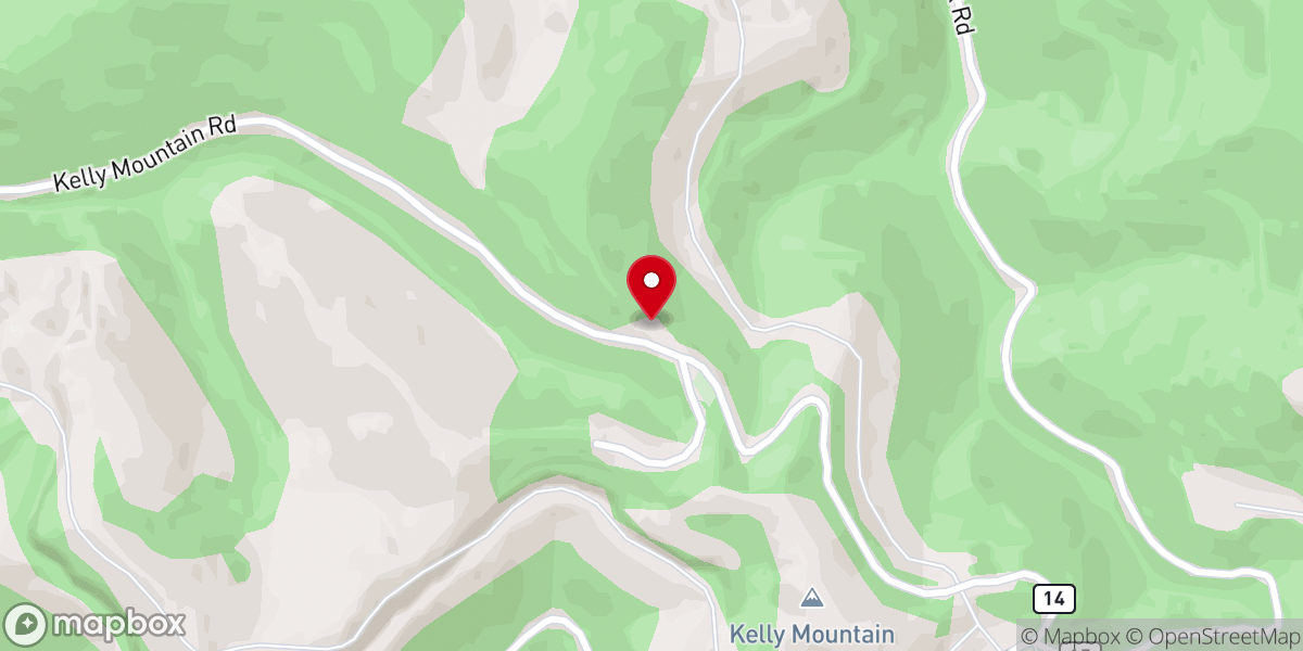 Map showing location of Orville Holiness Church