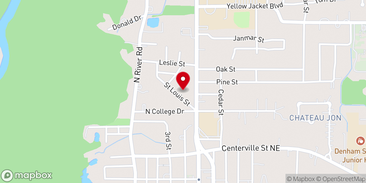 Map showing location of Denham Springs Church of Christ