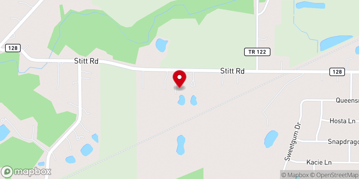 Map showing location of Northwest Ohio Emmaus Chrysalis Community Inc