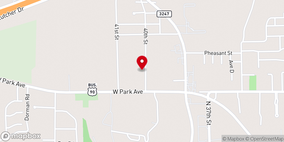 Map showing location of Pinehurst United Pentecostal Church