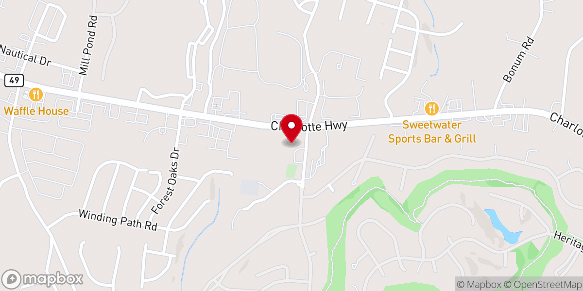Map showing location of CBS- River Hills Community Church