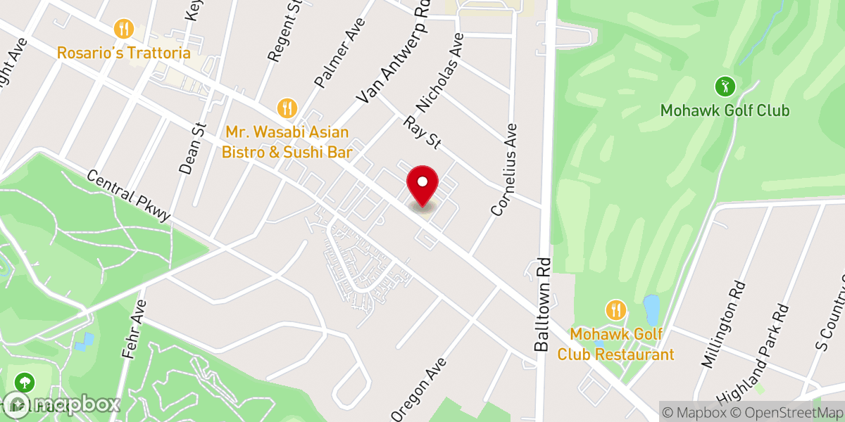 Map showing location of Saint Kateri Tekakwitha Parish School