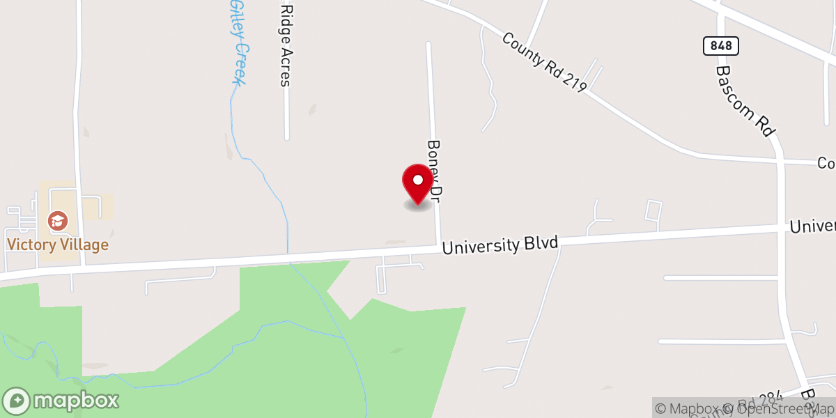 Map showing location of Corner Stone Family Church