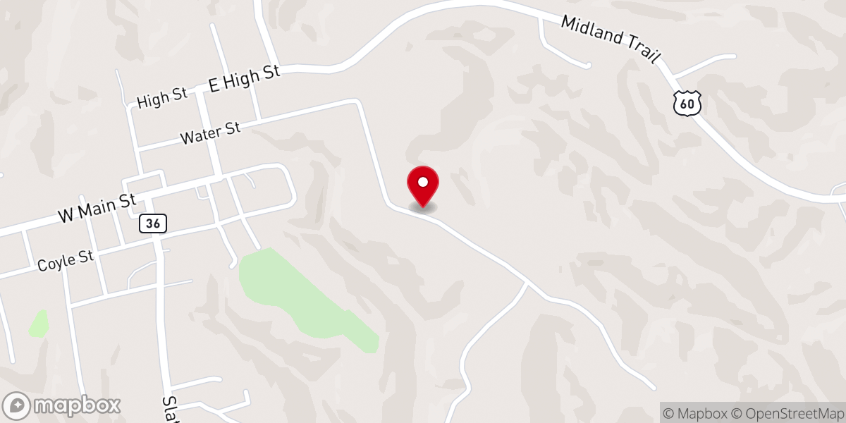 Map showing location of Morning Star Baptist Church