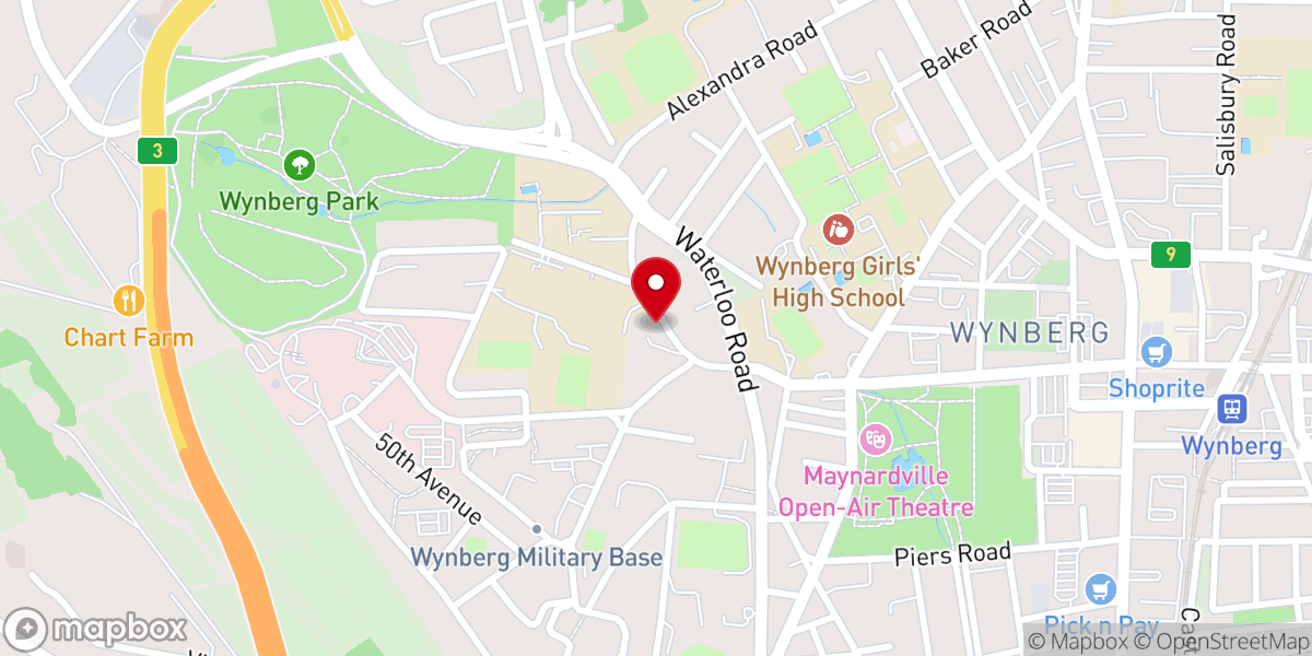 Map showing location of St John's Anglican Church