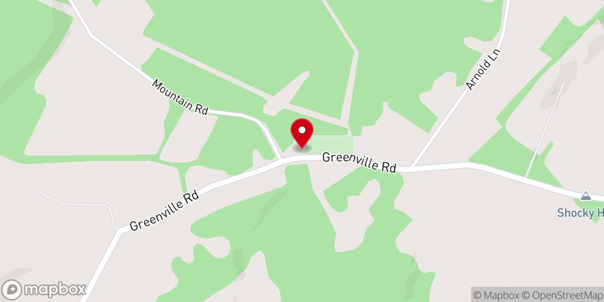 Map showing location of Greenville Church