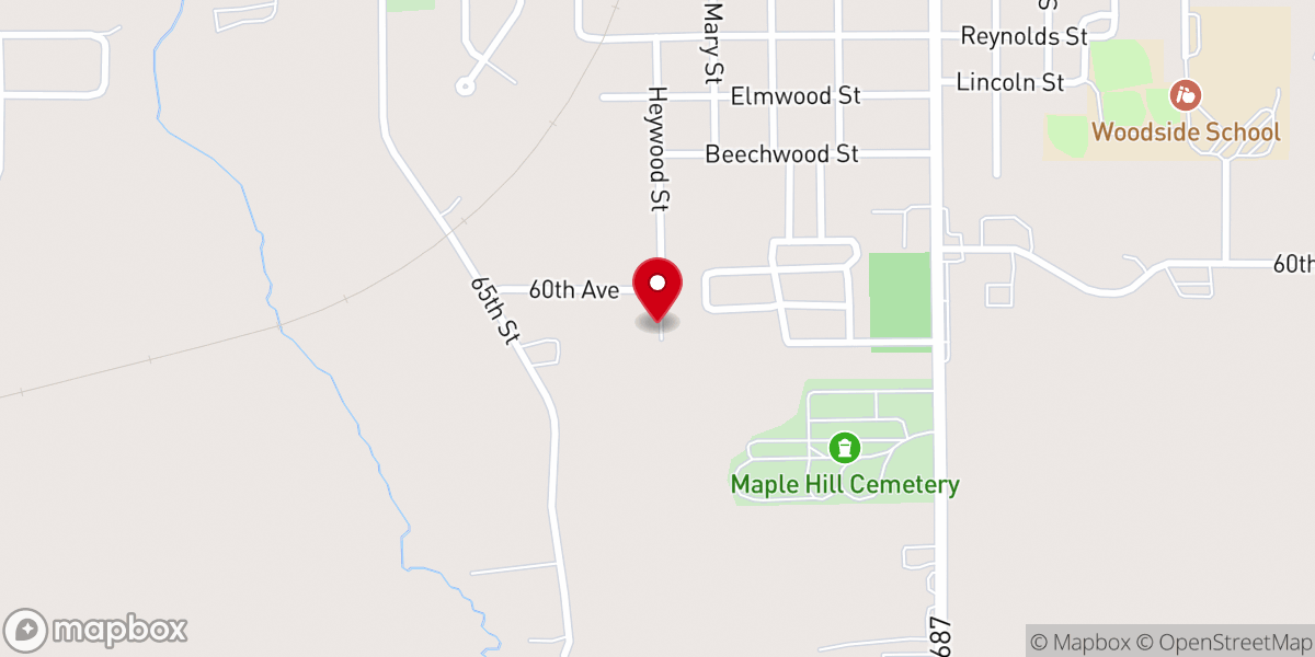 Map showing location of Hartford Church of God