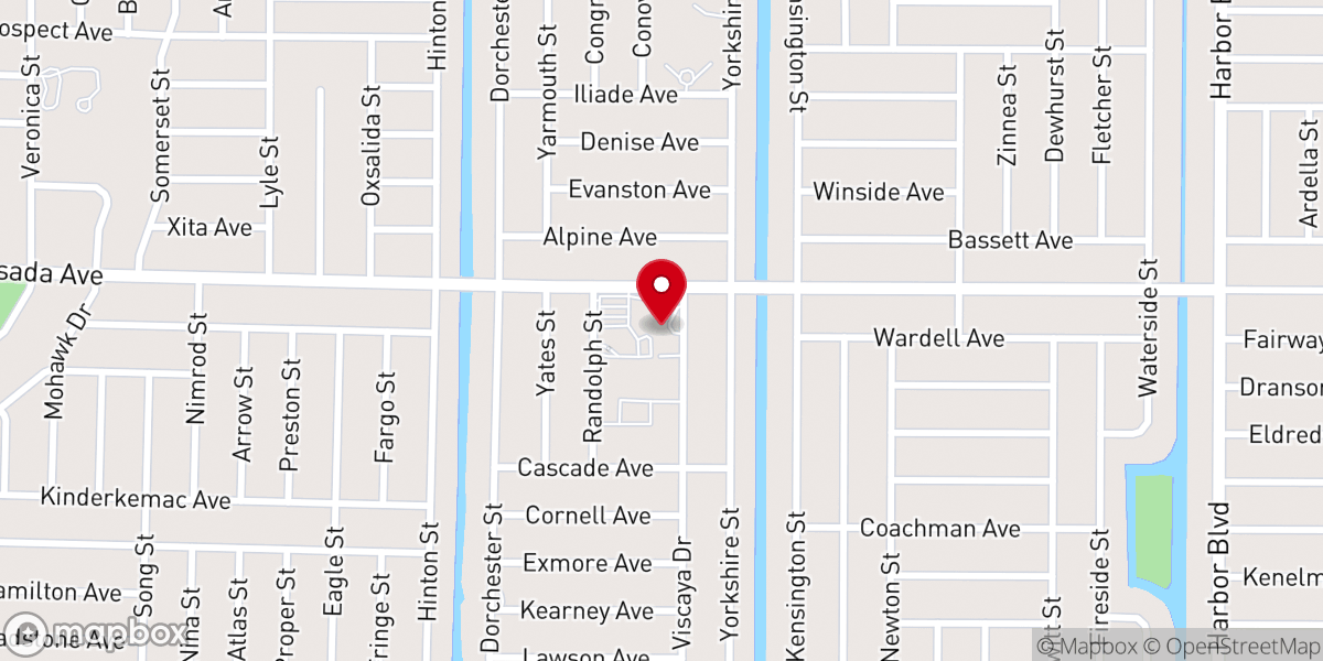 Map showing location of Port Charlotte Christian Academy