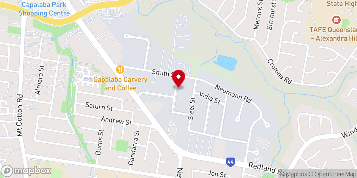 Map showing location of The Rock Christian Church