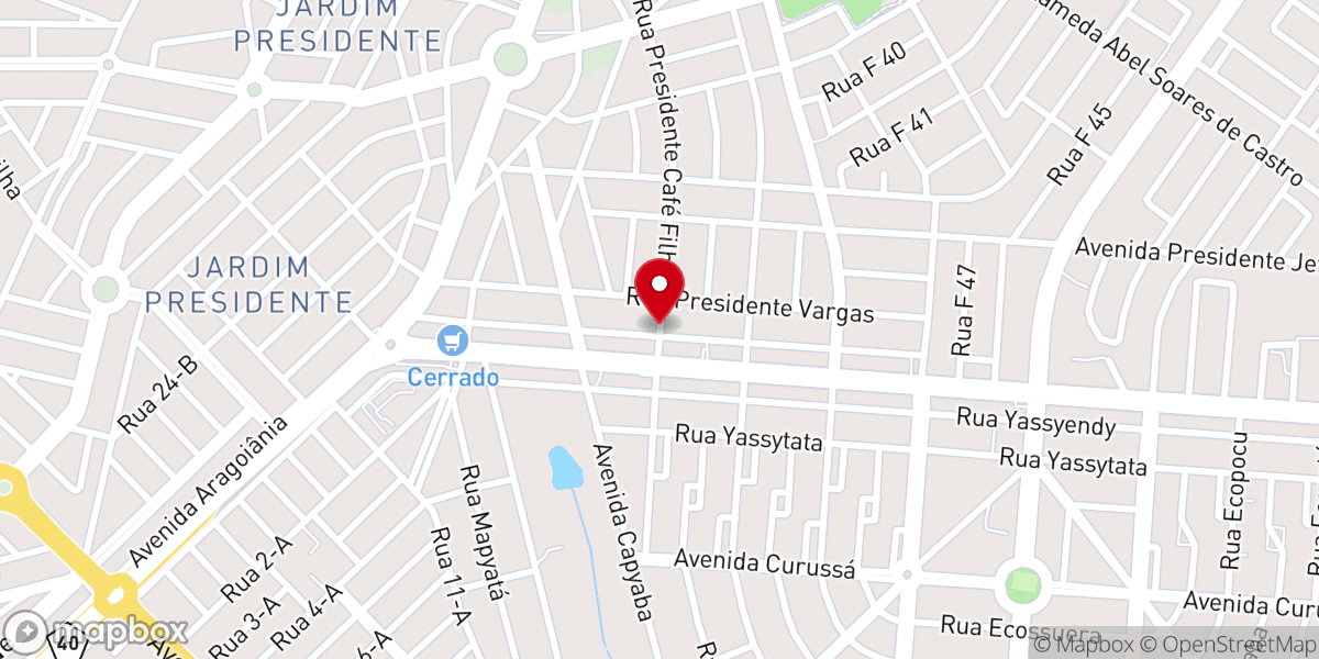Map showing location of Igreja Evangélica Avivamento Bíblico Goiânia