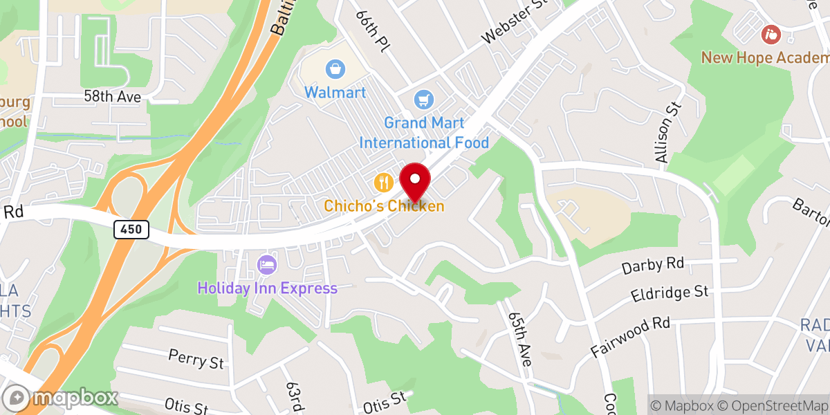 Map showing location of Iglesia Profética Emanuel para Las Naciones