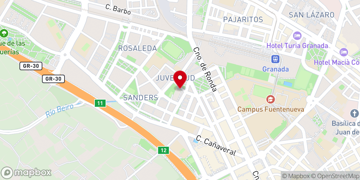 Map showing location of Parroquia Santo Tomás de Villanueva