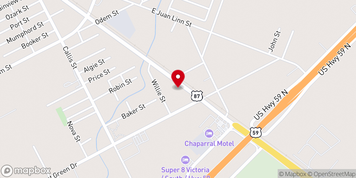 Map showing location of Apostolic Revival Center