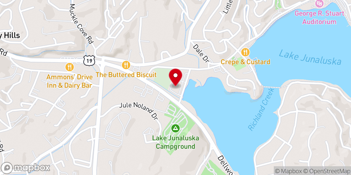 Map showing location of Lake Junaluska Conference And Retreat Center