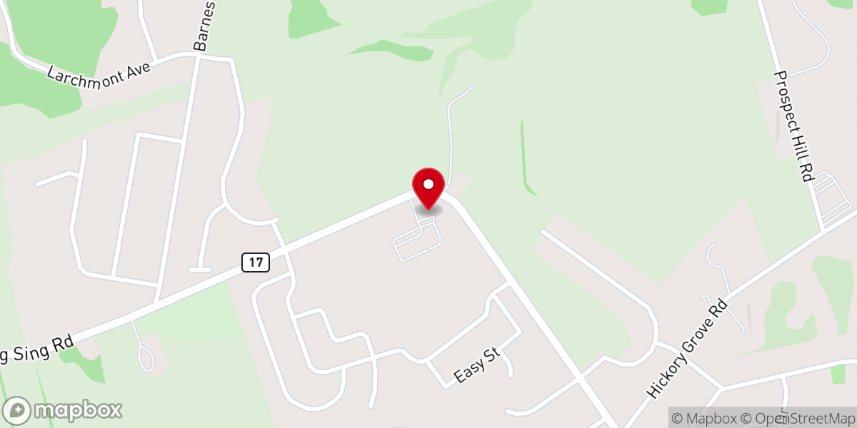 Map showing location of Maranatha Bible Chapel