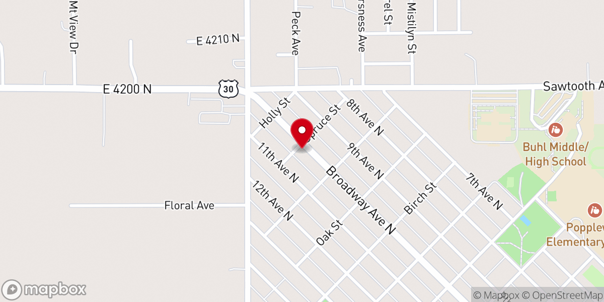 Map showing location of Church of Christ