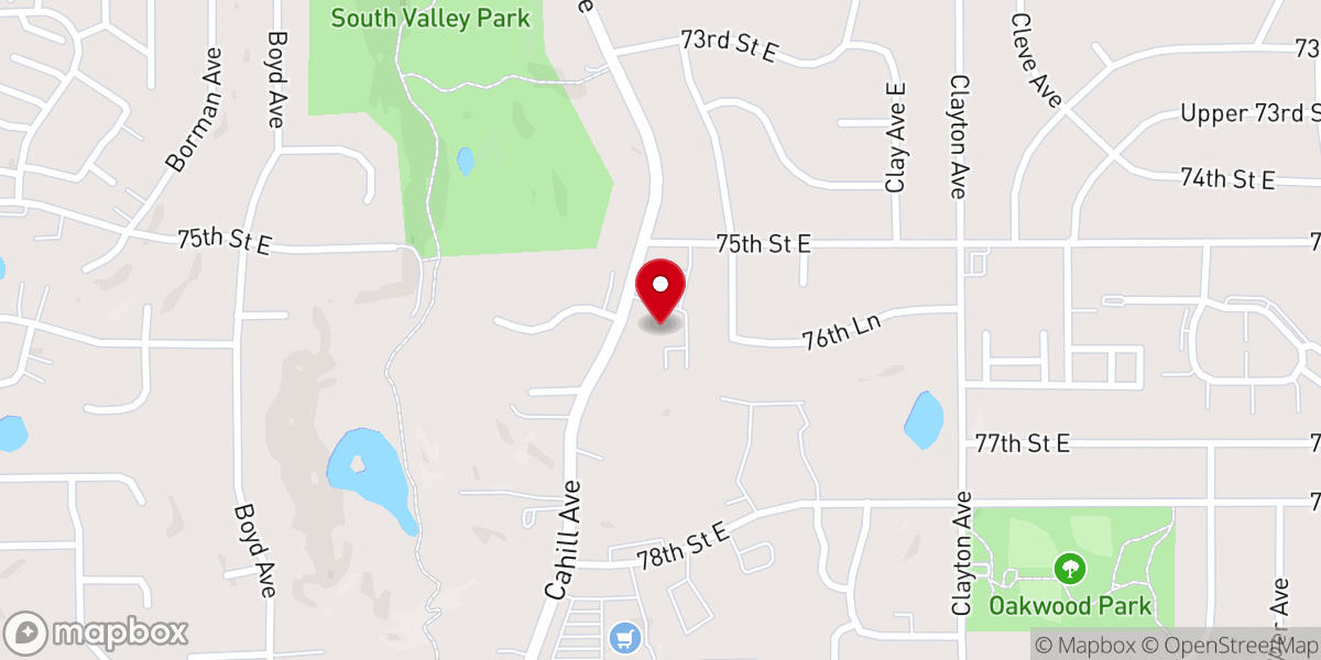 Map showing location of Good Shepard Lutheran